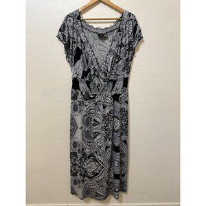 Y2K Babydoll Anthony Original Maxi Dress Sz L Boho Festival Fairygrunge Western